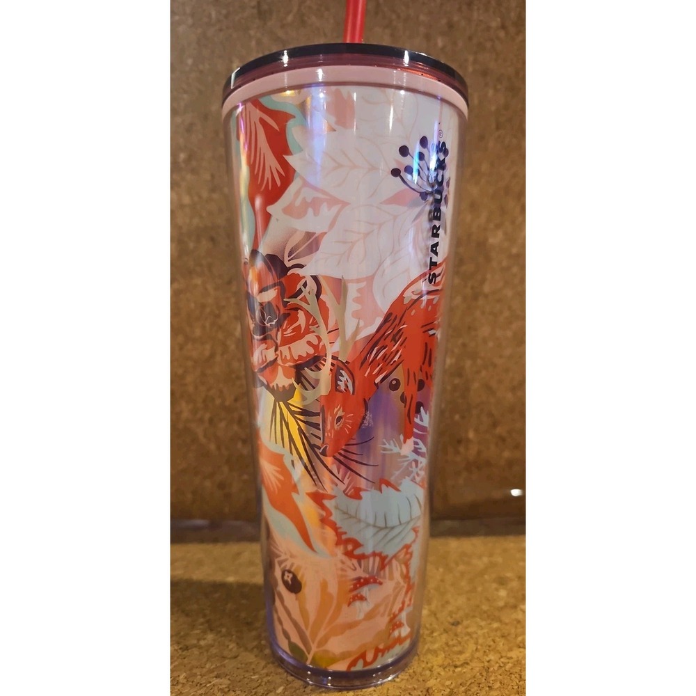 Starbucks 2022 Holiday "Enchanted Forest" 24-ounce Venti cold cup tumbler C-201